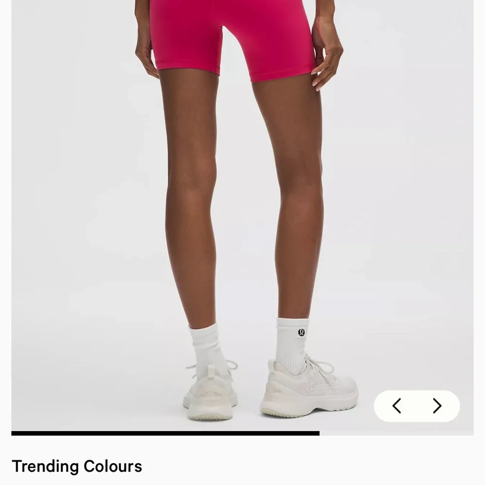 Lululemon Women's Pink Biker Shorts 6” - Picture 2 of 6